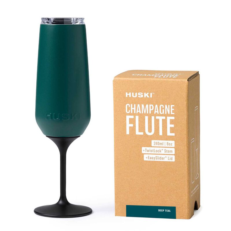 Huski Champagne Flute - Deep Teal image number 0